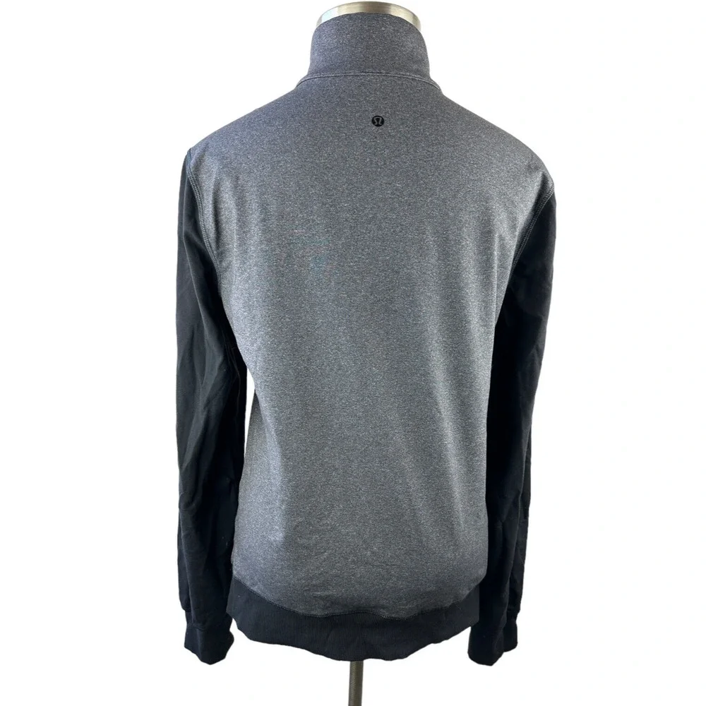 Lululemon Post Gravity Jacket Full Zip Heathered Black Gray Men's Size Large - Picture 14 of 16